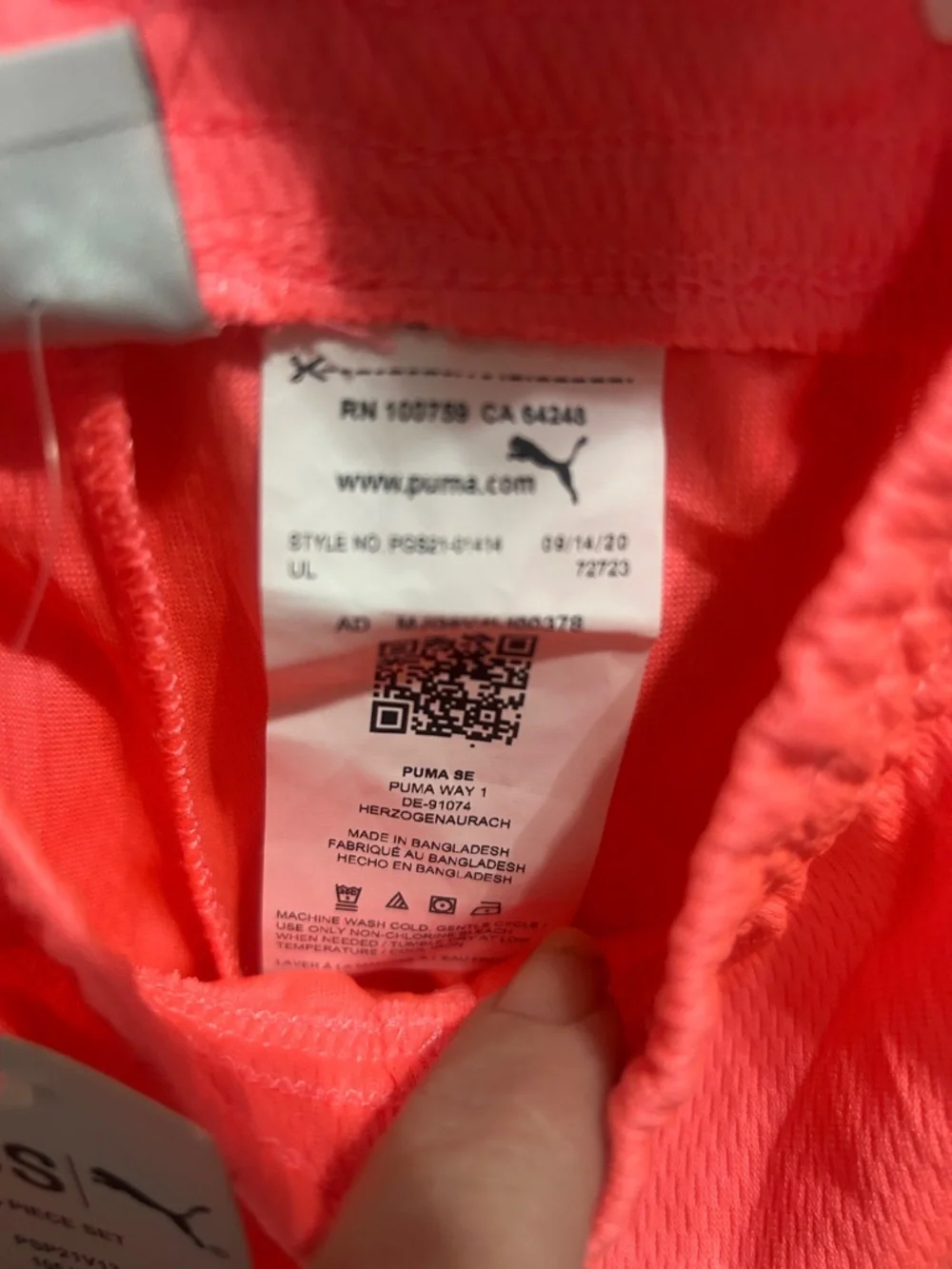 Puma Baby Gray and Lavender Logo Bodysuit Set - Picture 6 of 7